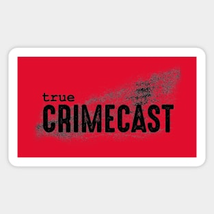 True Crimecast Black Logo Sticker